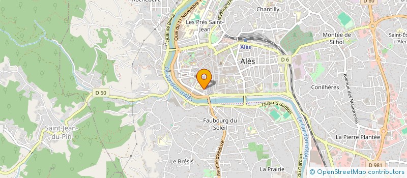 localisation de l'entreprise MADAME GHISLAINE MALLET à ALES