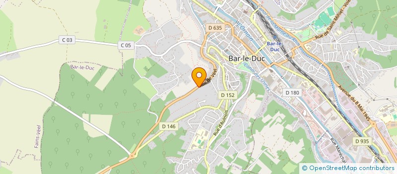 localisation de l'entreprise MADAME GHISLAINE MANDT à BAR-LE-DUC