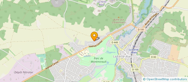 localisation de l'entreprise MADAME GHISLAINE MARTIN  CERNY