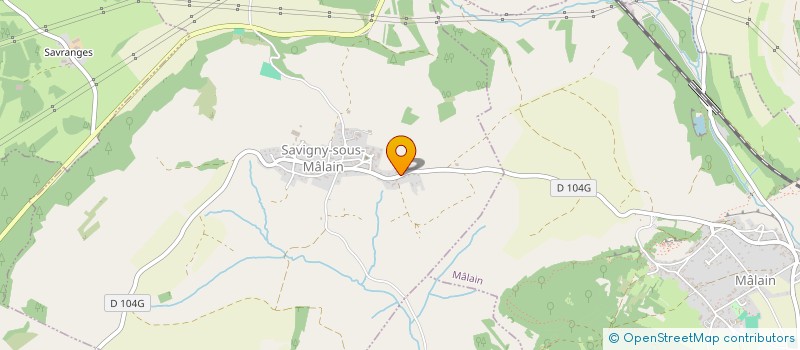 localisation de l'entreprise MADAME GHISLAINE MATHEY  SAVIGNY-SOUS-MALAIN