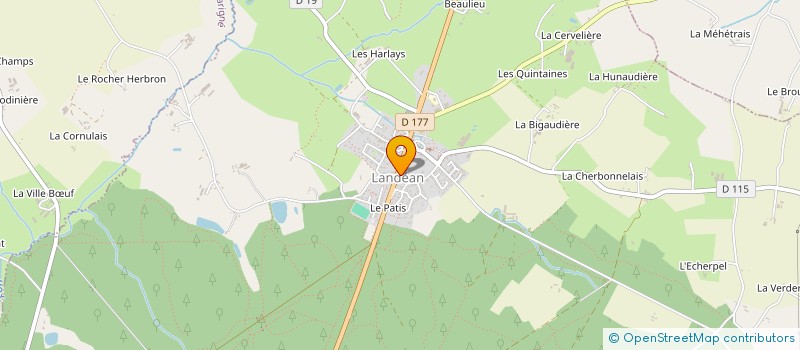 localisation de l'entreprise MADAME GHISLAINE MAVILE  LANDEAN