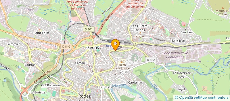 localisation de l'entreprise MADAME GHISLAINE MEDAM à RODEZ