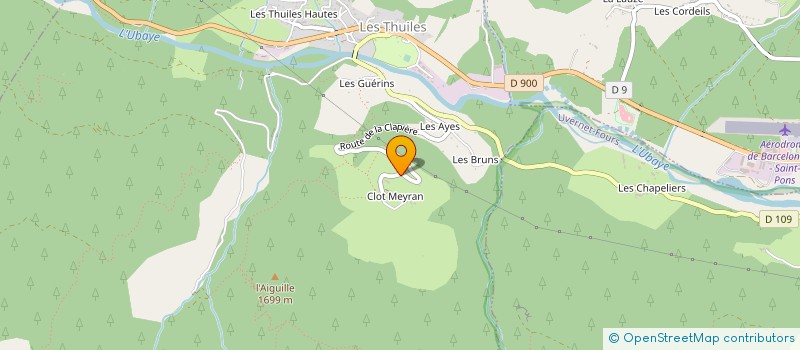 localisation de l'entreprise MADAME GHISLAINE MEDETIAN à LES THUILES