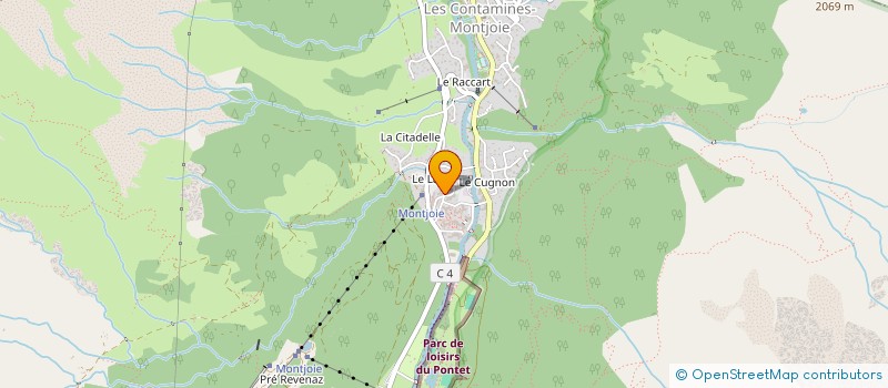 localisation de l'entreprise MADAME GHISLAINE MICHAUD  LES CONTAMINES-MONTJOIE