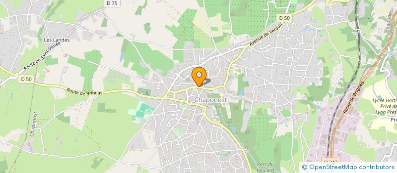 localisation de l'entreprise MADAME GHISLAINE MILAUD  CHAPONOST