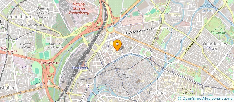 localisation de l'entreprise MADAME GHISLAINE MONDANGE  STRASBOURG