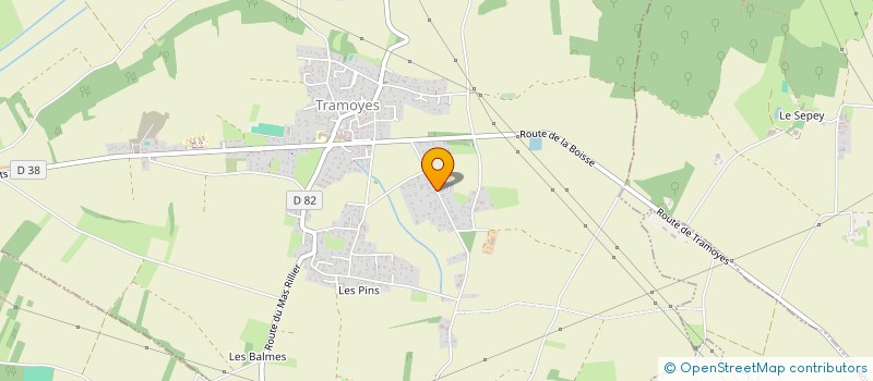 localisation de l'entreprise MADAME GHISLAINE MYARD  TRAMOYES