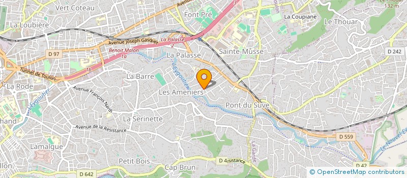 localisation de l'entreprise MADAME GHISLAINE NICOLAY  TOULON