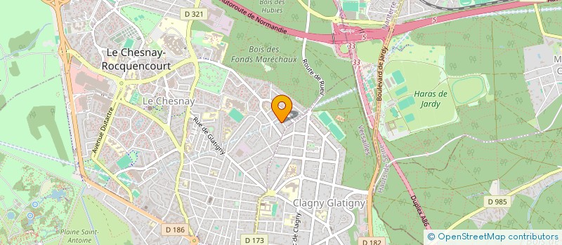 localisation de l'entreprise MADAME GHISLAINE NICOLE MAZZEI  LE CHESNAY-ROCQUENCOURT