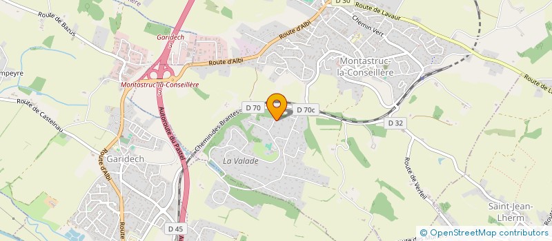 localisation de l'entreprise MADAME GHISLAINE PAREDES  MONTASTRUC-LA-CONSEILLERE