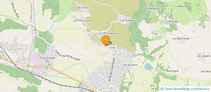 localisation de l'entreprise MADAME GHISLAINE PAYAN à CHORGES