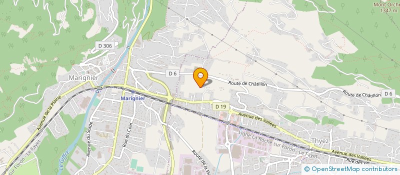 localisation de l'entreprise MADAME GHISLAINE PERNOLLET  THYEZ