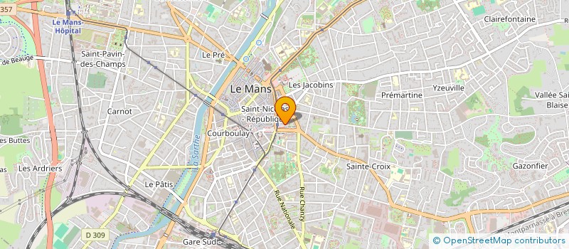 localisation de l'entreprise MADAME GHISLAINE PERRIER  LE MANS