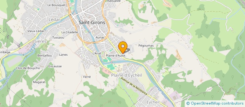 localisation de l'entreprise MADAME GHISLAINE PEYRAT à SAINT-GIRONS