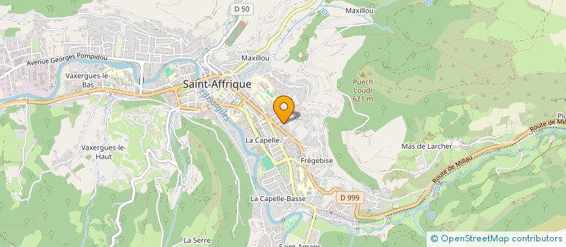 localisation de l'entreprise MADAME GHISLAINE PEYRIERE  SAINT-AFFRIQUE