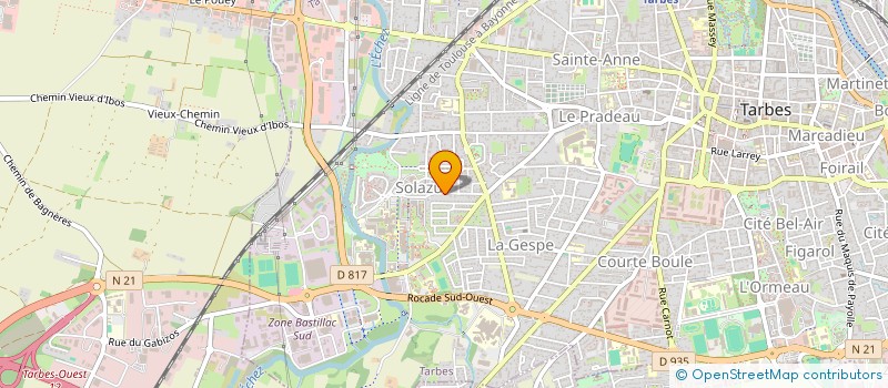 localisation de l'entreprise MADAME GHISLAINE PEYRONNET  TARBES