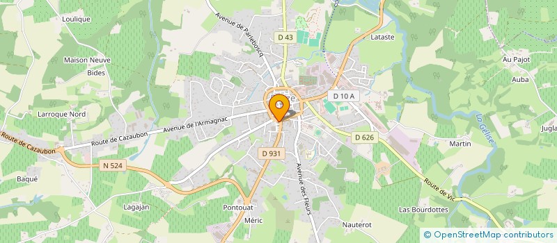 localisation de l'entreprise MADAME GHISLAINE PIERRE  EAUZE