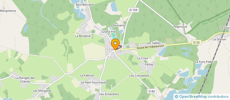 localisation de l'entreprise MADAME GHISLAINE PINARD à LUANT