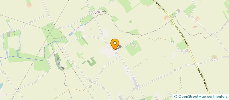 localisation de l'entreprise MADAME GHISLAINE PIRON  BOLLEZEELE