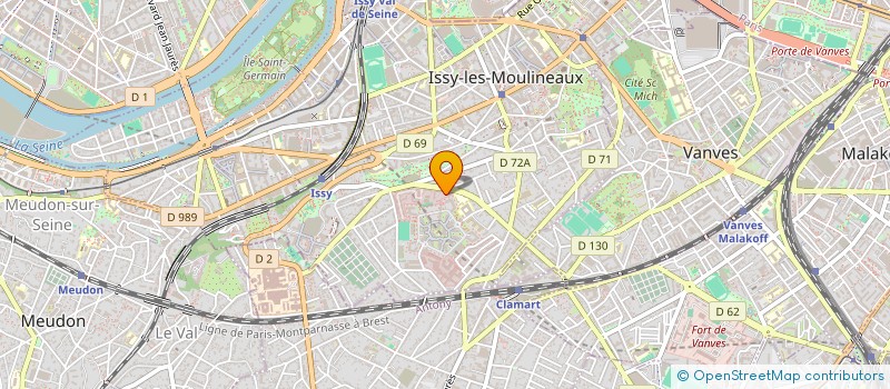 localisation de l'entreprise MADAME GHISLAINE PREVOST à ISSY-LES-MOULINEAUX