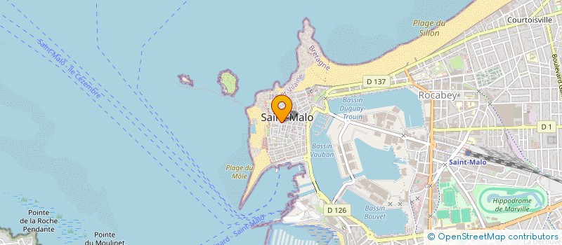 localisation de l'entreprise MADAME GHISLAINE PROUST  SAINT-MALO