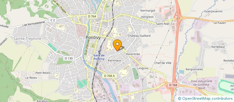 localisation de l'entreprise MADAME GHISLAINE RAULT  PONTIVY