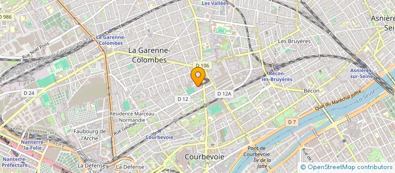 localisation de l'entreprise MADAME GHISLAINE RECOURSE à COURBEVOIE