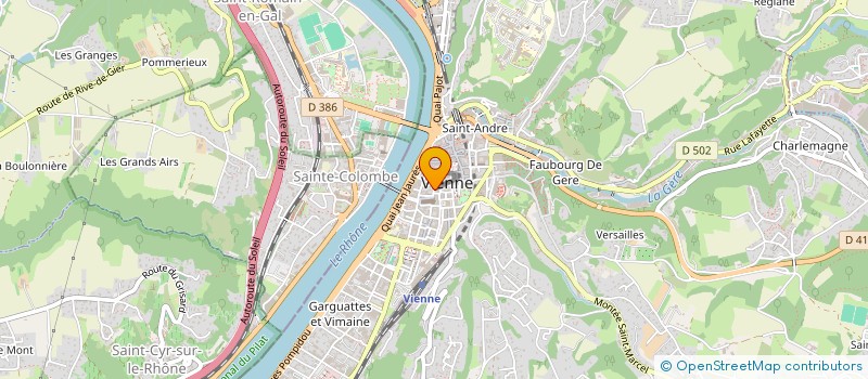 localisation de l'entreprise MADAME GHISLAINE RIGOLLET BOULONGEOT à VIENNE