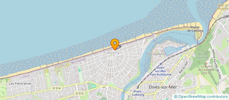 localisation de l'entreprise MADAME GHISLAINE ROBIN à CABOURG