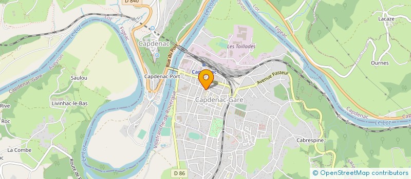 localisation de l'entreprise MADAME GHISLAINE ROUQUIER  CAPDENAC-GARE
