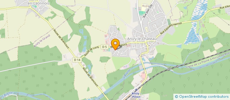localisation de l'entreprise MADAME GHISLAINE ROUSSEAUX à ANIZY-LE-GRAND