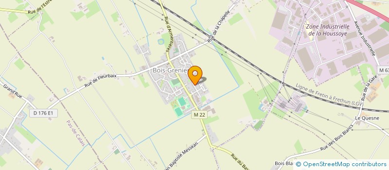 localisation de l'entreprise MADAME GHISLAINE ROUSSEL  BOIS-GRENIER