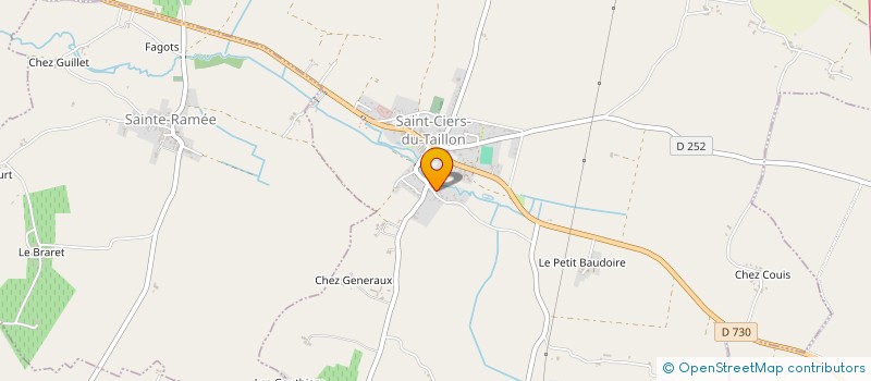 localisation de l'entreprise MADAME GHISLAINE ROUX  SAINT-CIERS-DU-TAILLON