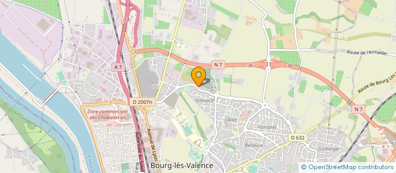 localisation de l'entreprise MADAME GHISLAINE ROUZAUT à BOURG-LES-VALENCE