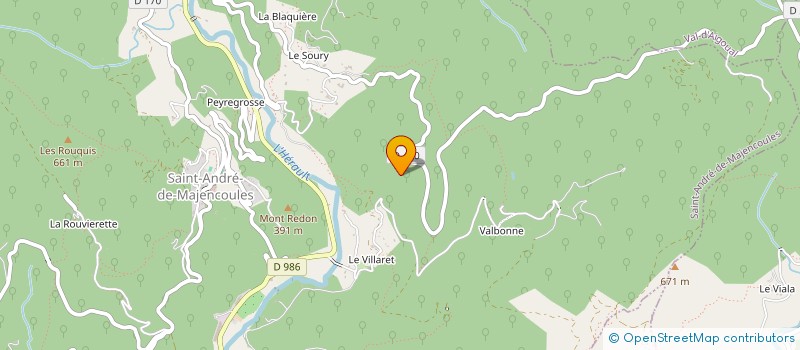 localisation de l'entreprise MADAME GHISLAINE SAUVAIRE  SAINT-ANDRE-DE-MAJENCOULES