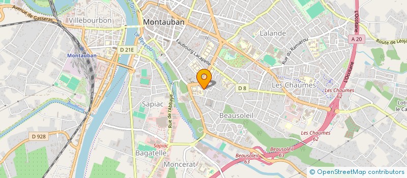 localisation de l'entreprise MADAME GHISLAINE SINCHET  MONTAUBAN