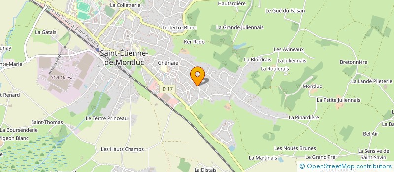 localisation de l'entreprise MADAME GHISLAINE SORIN  SAINT-ETIENNE-DE-MONTLUC