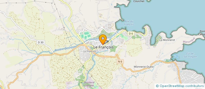 localisation de l'entreprise MADAME GHISLAINE TELCIDE à LE FRANCOIS