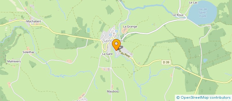 localisation de l'entreprise MADAME GHISLAINE THOMAS  SAINT-FRONT