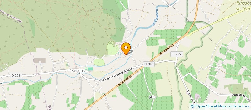 localisation de l'entreprise MADAME GHISLAINE THURIOT  BERRIAS-ET-CASTELJAU