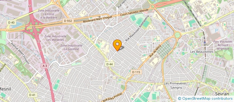 localisation de l'entreprise MADAME GHISLAINE TREINS à AULNAY-SOUS-BOIS