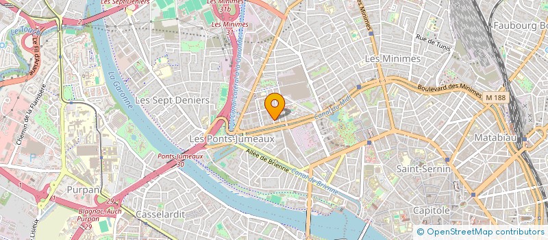 localisation de l'entreprise MADAME GHISLAINE TURPIN-INVERNON à TOULOUSE