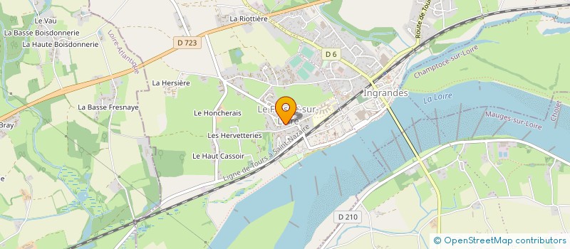 localisation de l'entreprise MADAME GHISLAINE TUTAUD  INGRANDES-LE-FRESNE-SUR-LOIRE