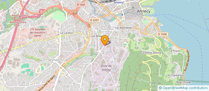 localisation de l'entreprise MADAME GHISLAINE VAILLEND à ANNECY