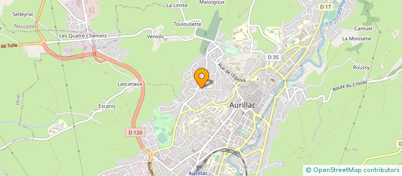 localisation de l'entreprise MADAME GHISLAINE VALETTE à AURILLAC