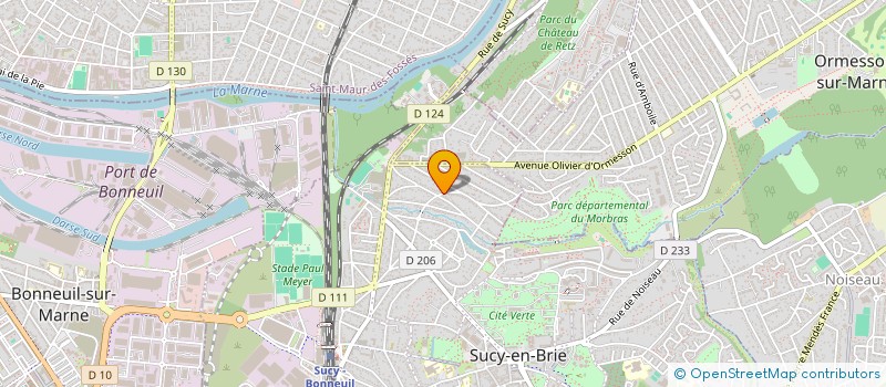 localisation de l'entreprise MADAME GHISLAINE YANG  SUCY-EN-BRIE