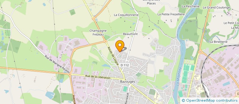 localisation de l'entreprise MADAME GHISLAINE YRIS à CHATEAU-GONTIER-SUR-MAYENNE