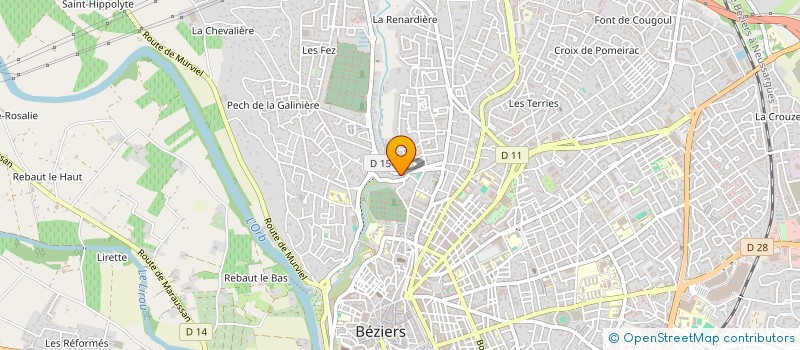 localisation de l'entreprise MADAME GHISLANE MESSAOUDI  BEZIERS