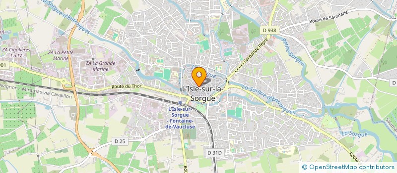 localisation de l'entreprise MADAME GHISLENE AUBENAS  L'ISLE-SUR-LA-SORGUE