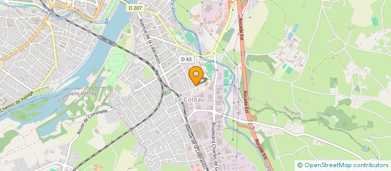 localisation de l'entreprise MADAME GHITA KHIRANI  LE COTEAU